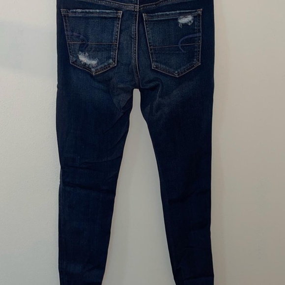 American Eagle Outfitters Women's Navy Jeans - Picture 3 of 4